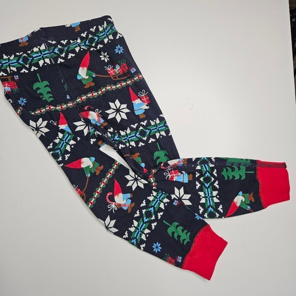 Hanna Andersson Gnome Long John Pajama Set, Navy, Size 90cm US Size 3 - Picture 5 of 6